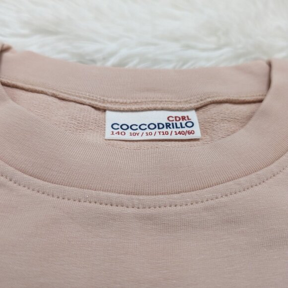Coccodrilla Unisex Cream Crew Neck Loopknit Long Sleeve Sweatshirt for 10Yr NWOT - Picture 3 of 6